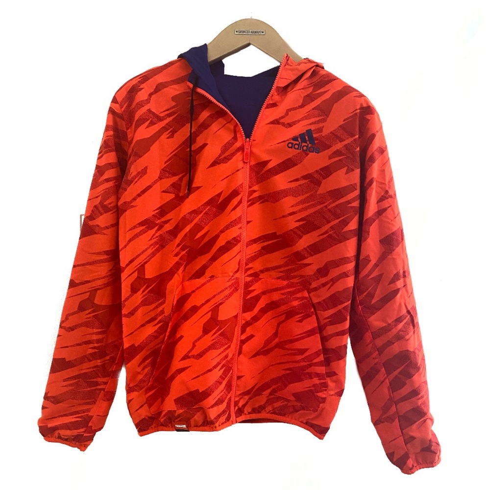 Adidas Neon Reversible Rain/Wind basketball jacket